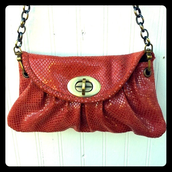 Carla Mancini clutch bag copper red metallic - Picture 3 of 14